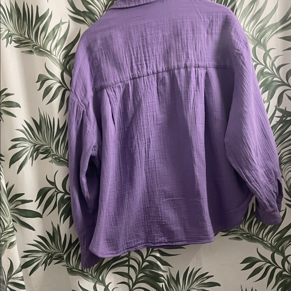 GAP Purple Crew Neck Top - Picture 5 of 6